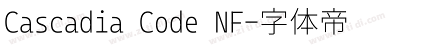 Cascadia Code NF字体转换
